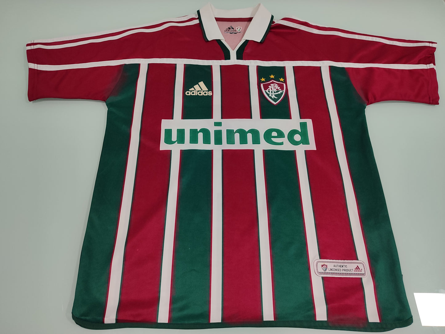 Bela Camisa Clássica da Adidas - Fluminense - 2001/2002 - a do Roni