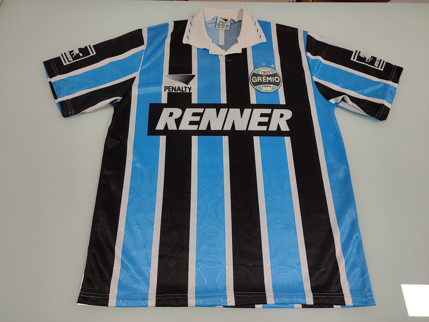 Bela Camisa do Grêmio - Clássica Penalty/Renner - 1995/1996 - de Jogador