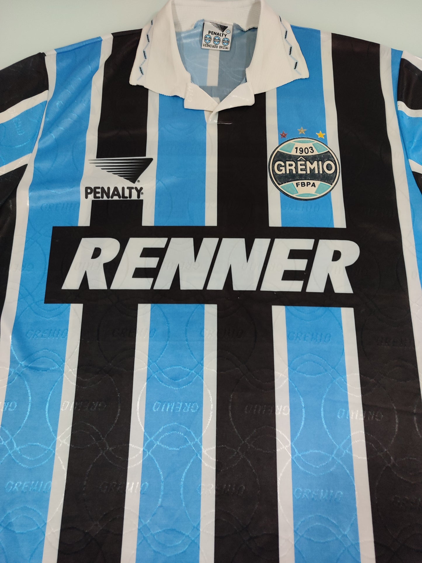 Bela Camisa do Grêmio - Clássica Penalty/Renner - 1995/1996 - de Jogador