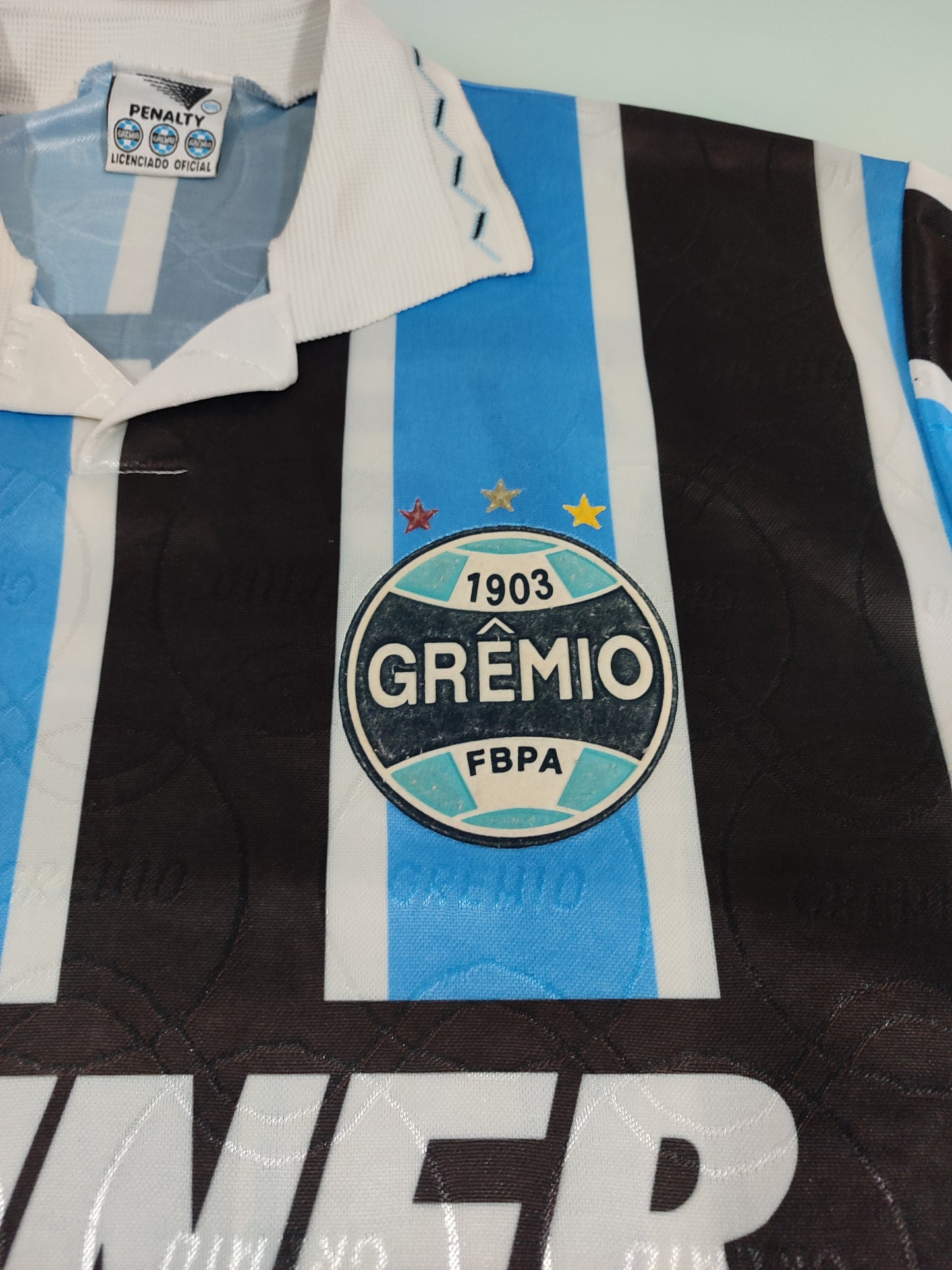 Bela Camisa do Grêmio - Clássica Penalty/Renner - 1995/1996 - de Jogador