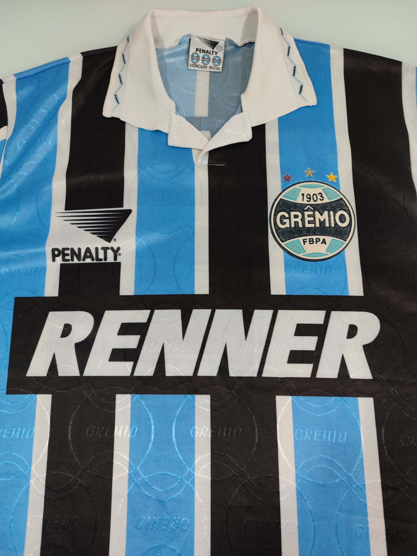Bela Camisa do Grêmio - Clássica Penalty/Renner - 1995/1996 - de Jogador