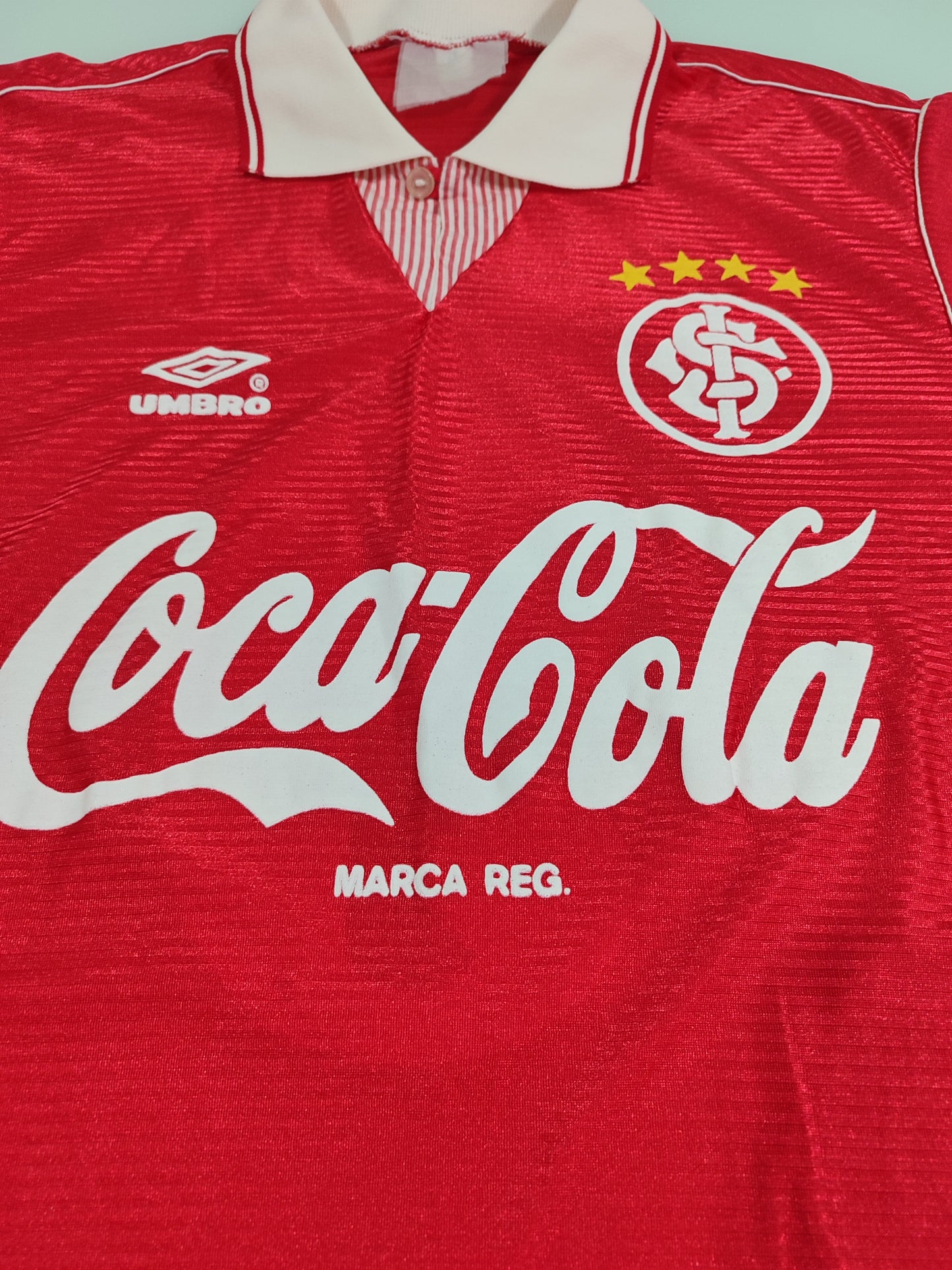 Raridade - Camisa do Internacional - Umbro/Coca-Cola - 1991/1993 - de Jogador