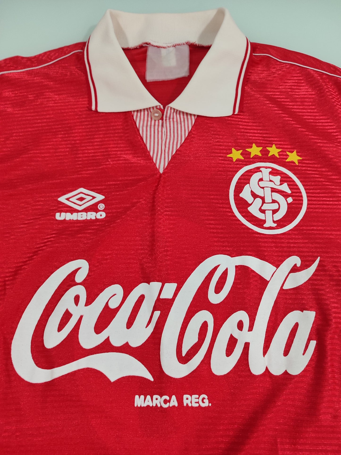 Raridade - Camisa do Internacional - Umbro/Coca-Cola - 1991/1993 - de Jogador