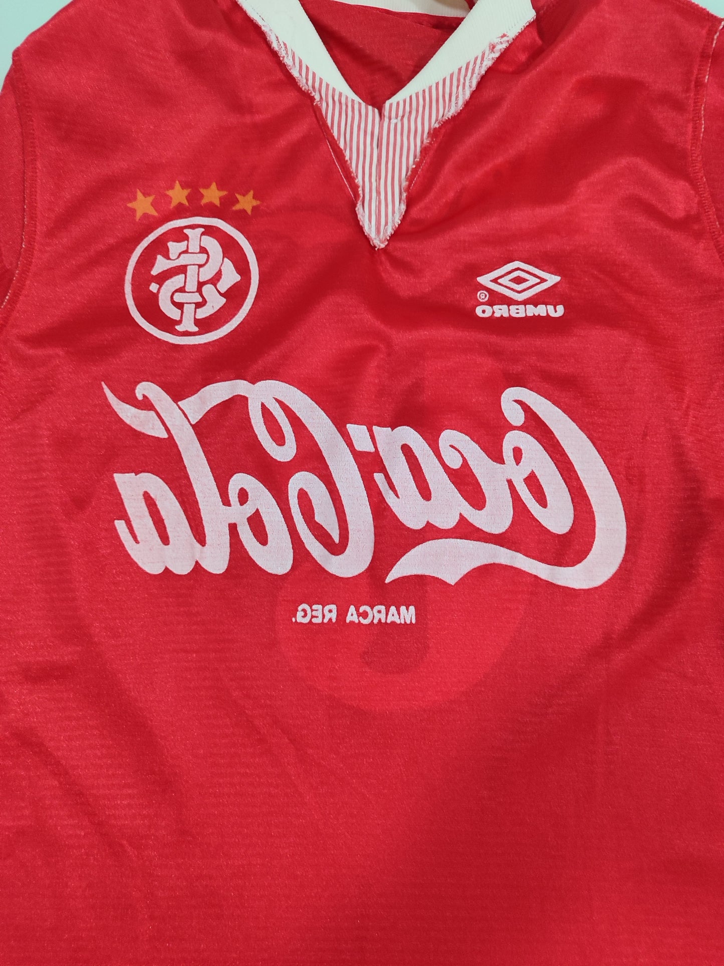 Raridade - Camisa do Internacional - Umbro/Coca-Cola - 1991/1993 - de Jogador