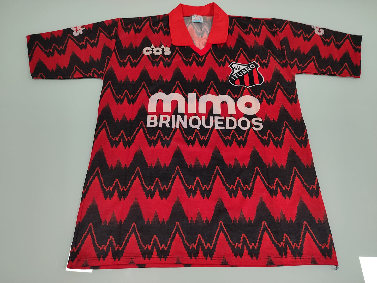 Espetacular Camisa do Ituano - 1991 - Em Pinturas e Veludo - De Jogador