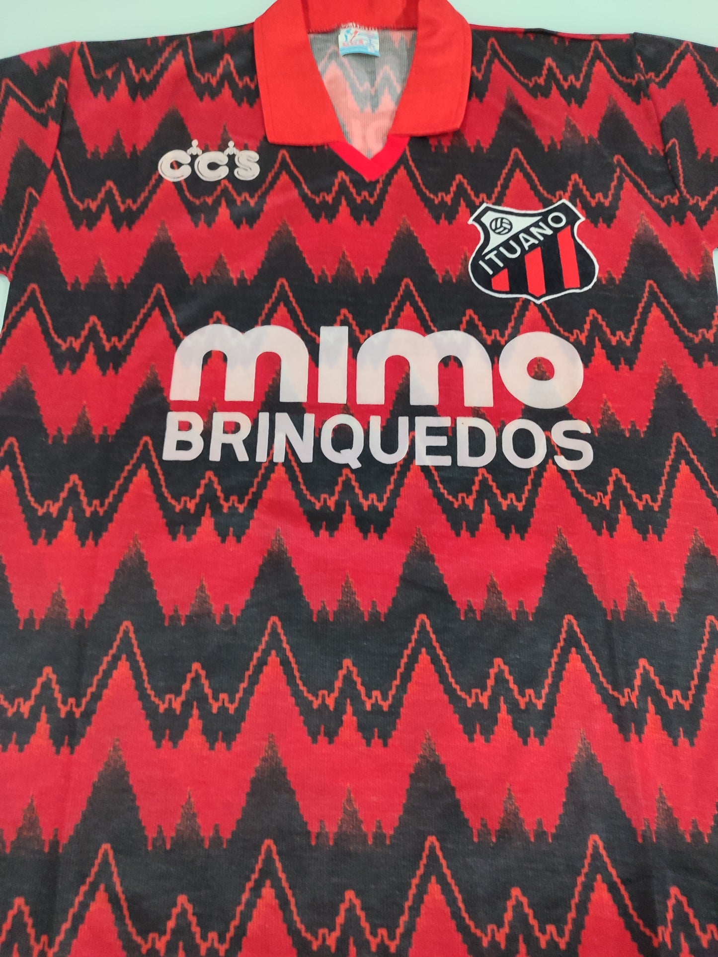 Espetacular Camisa do Ituano - 1991 - Em Pinturas e Veludo - De Jogador