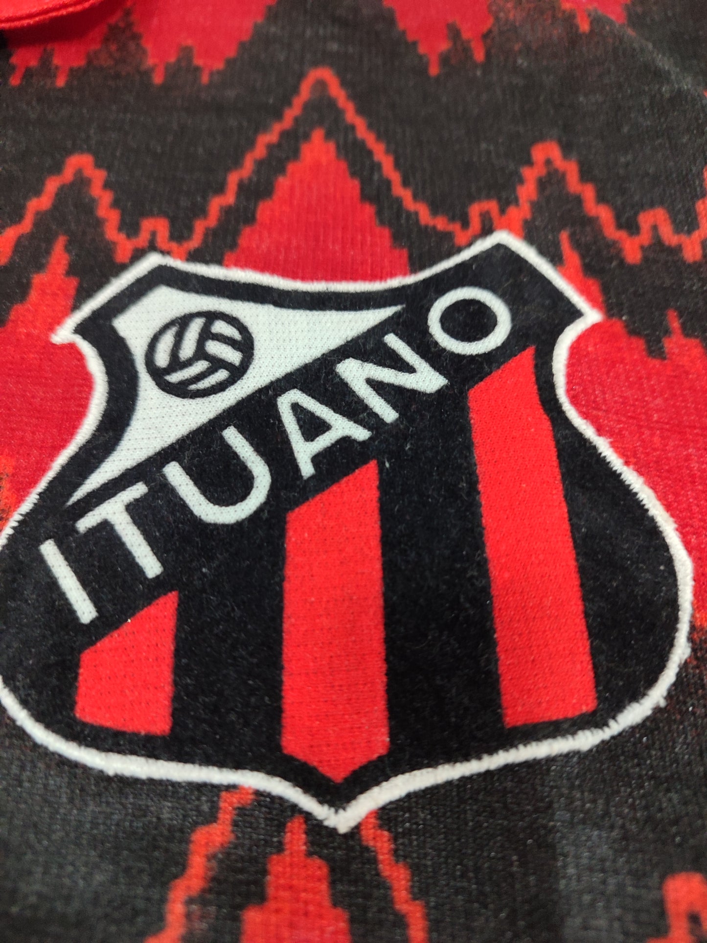 Espetacular Camisa do Ituano - 1991 - Em Pinturas e Veludo - De Jogador