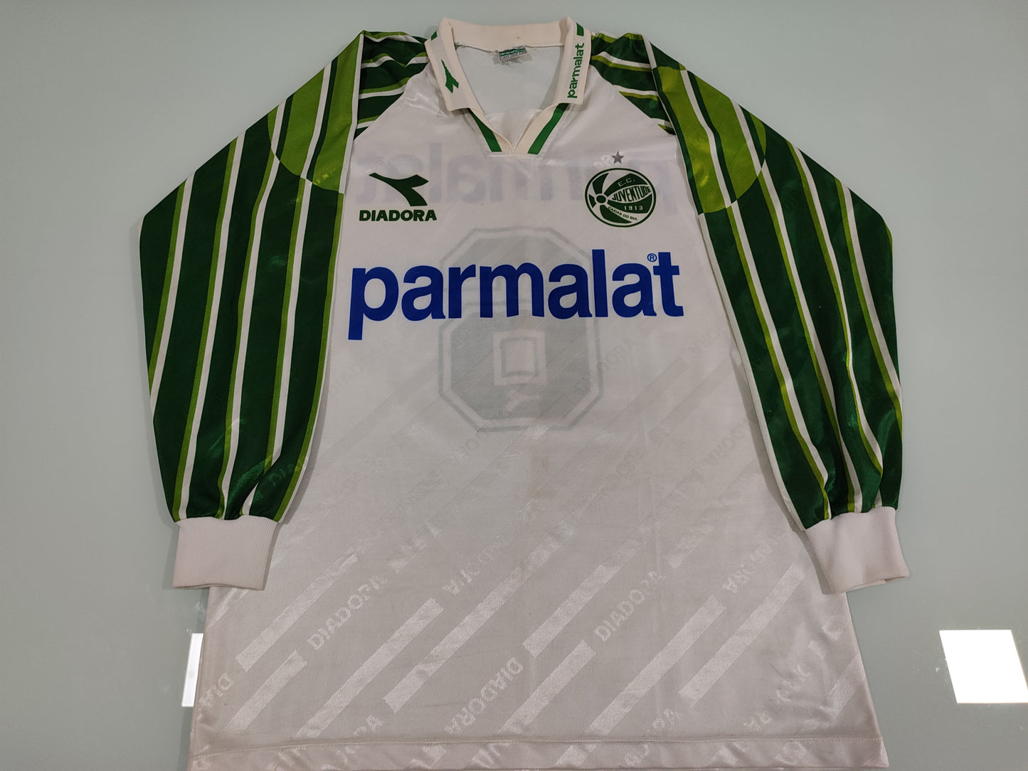 Linda Camisa do Juventude - Parmalat - anos 90 - Manga Longa - de Jogo!