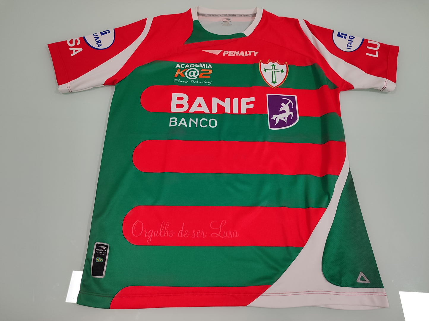 Bela Camisa da Portuguesa - 2009/2010 - Usada em Jogo - Edno
