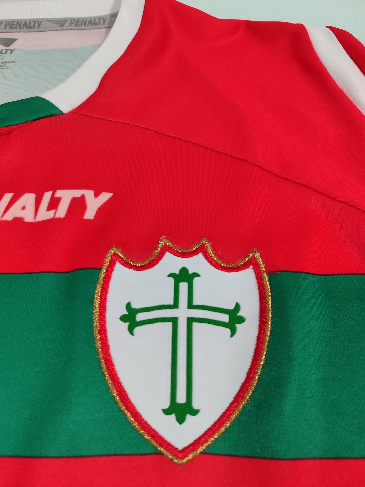 Bela Camisa da Portuguesa - 2009/2010 - Usada em Jogo - Edno