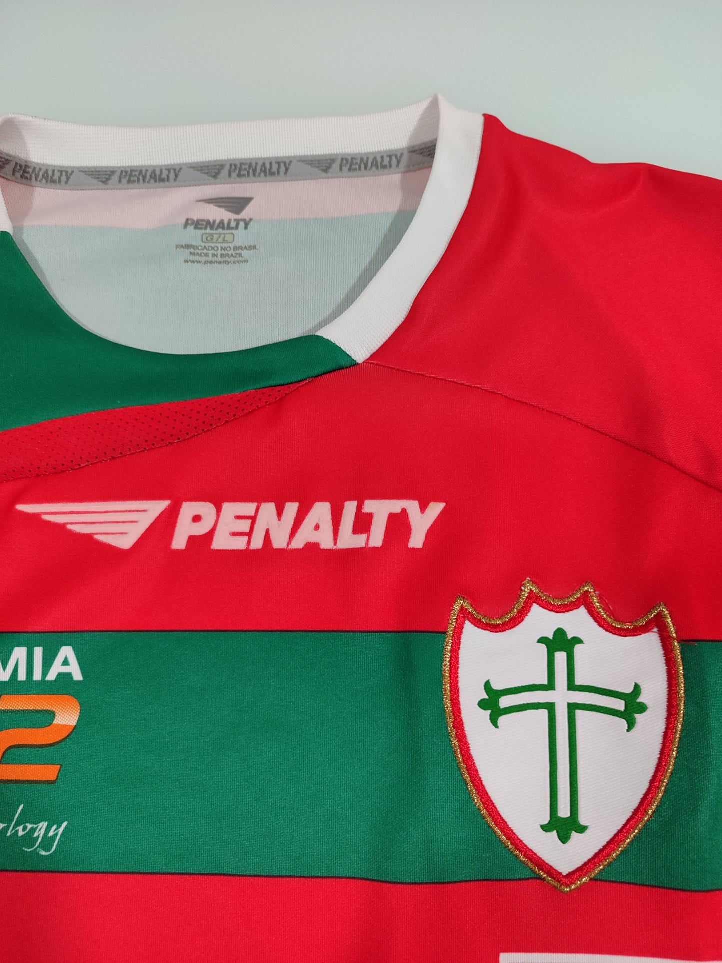 Bela Camisa da Portuguesa - 2009/2010 - Usada em Jogo - Edno