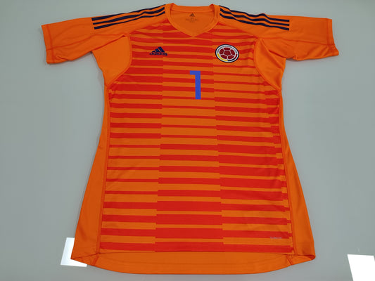 Rara e Linda Camisa da Colômbia - Goleiro - Usada Em Jogo