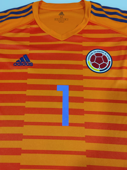 Rara e Linda Camisa da Colômbia - Goleiro - Usada Em Jogo