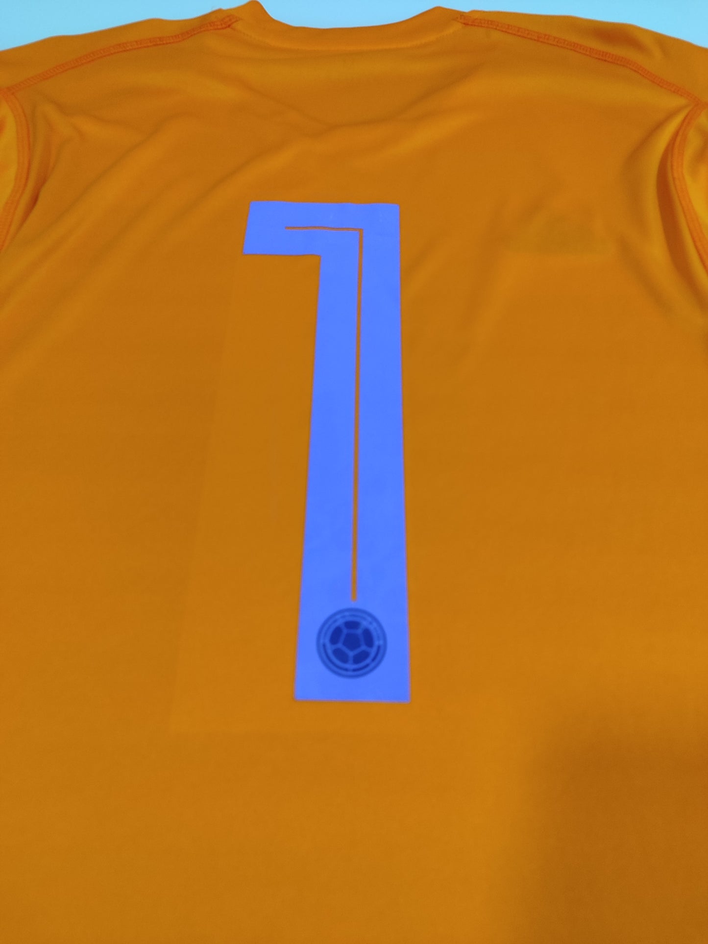 Rara e Linda Camisa da Colômbia - Goleiro - Usada Em Jogo