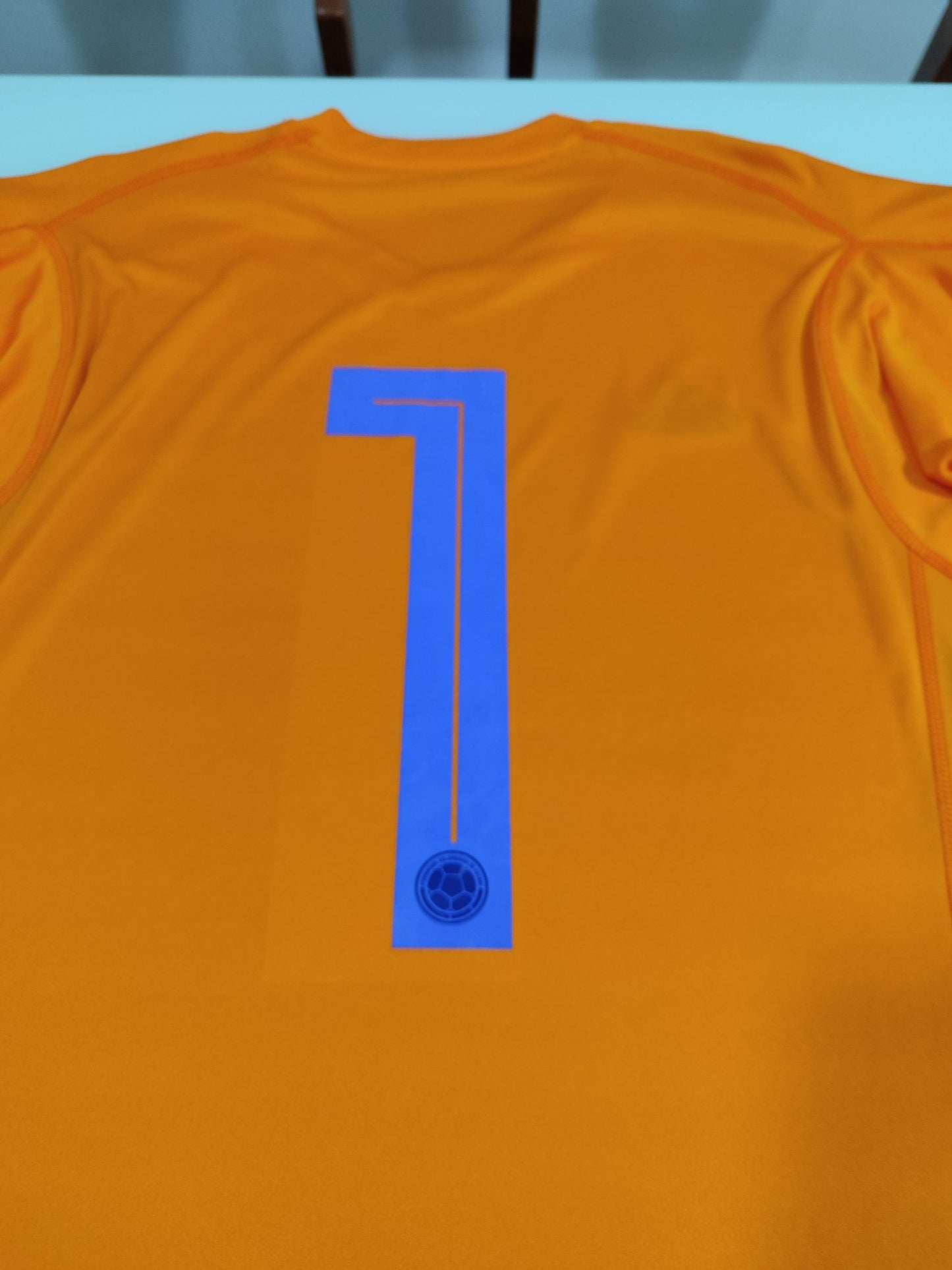 Rara e Linda Camisa da Colômbia - Goleiro - Usada Em Jogo