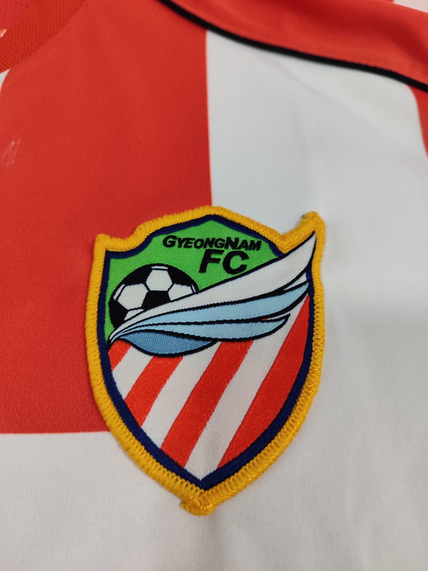 Raríssima Camisa Gyeongnam - Coréia Do Sul - Usada Em Jogo