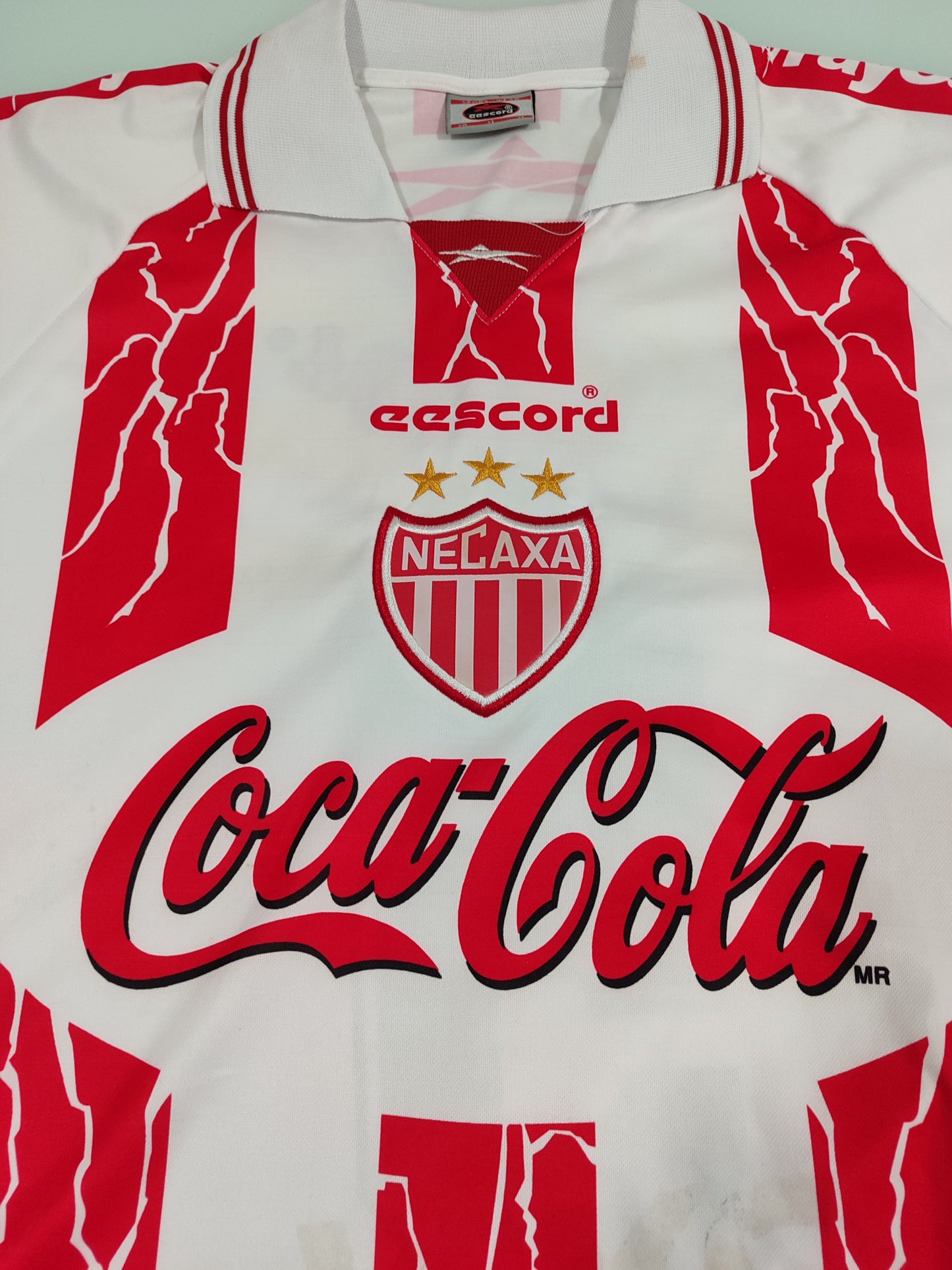 Camisa Histórica do Necaxa - México - 1999/2000 - Usada Em Jogo!