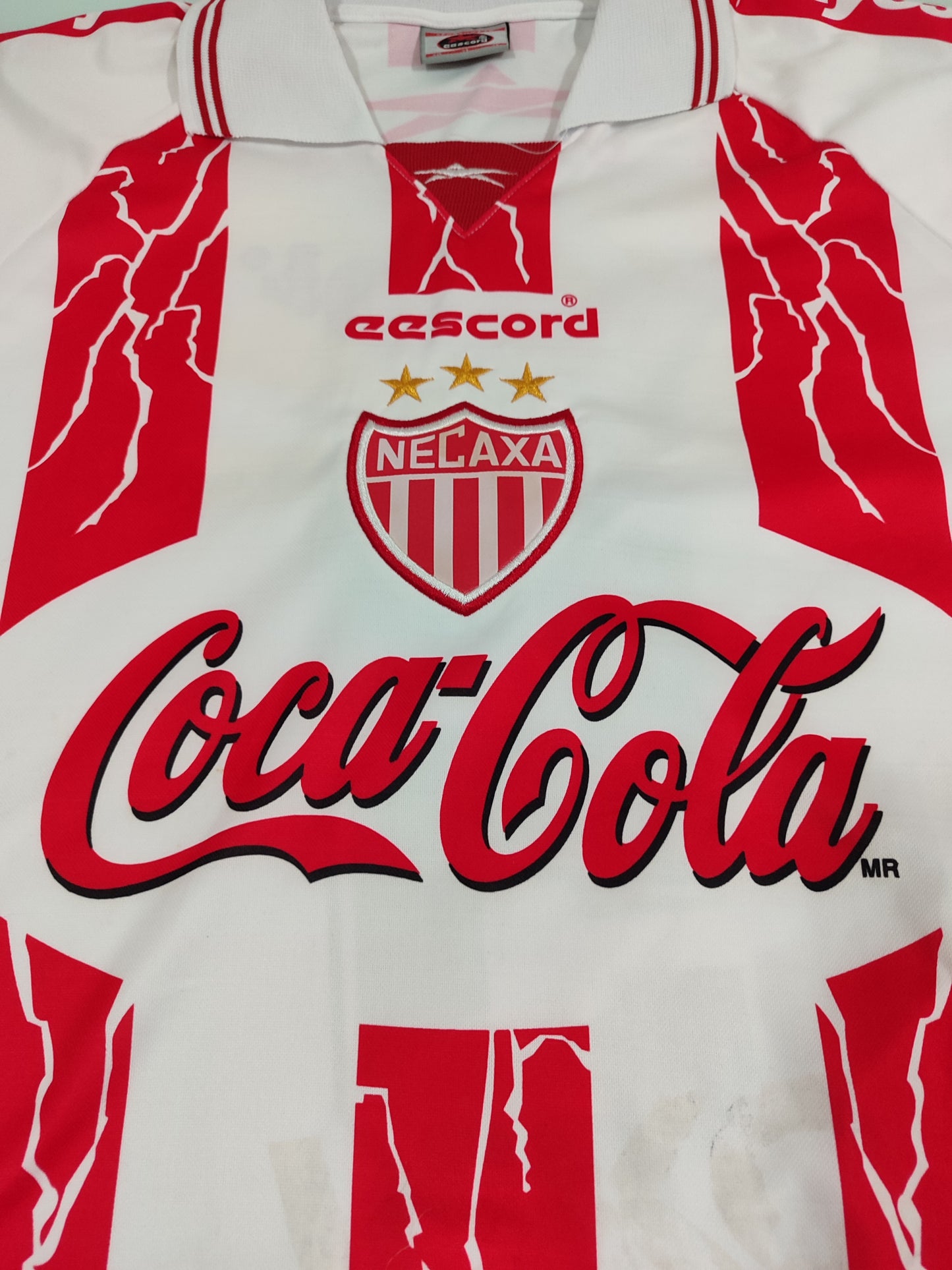 Camisa Histórica do Necaxa - México - 1999/2000 - Usada Em Jogo!