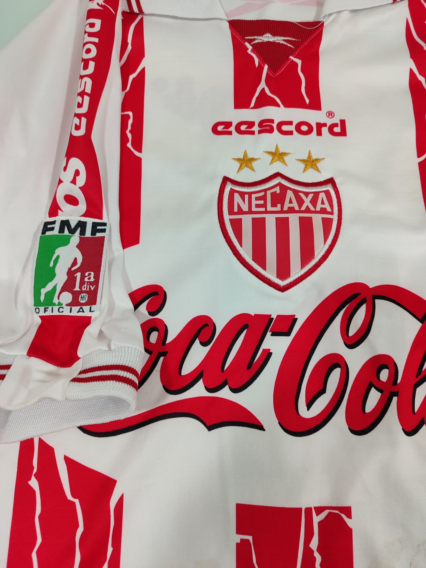 Camisa Histórica do Necaxa - México - 1999/2000 - Usada Em Jogo!