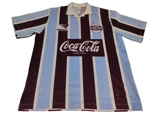 Rara Camisa Do Grêmio - Penalty/Coca-Cola - 1993/1994 - Usada Em Jogo