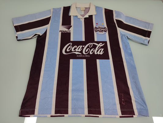 Rara Camisa Do Grêmio - Penalty/Coca-Cola - 1993/1994 - Usada Em Jogo