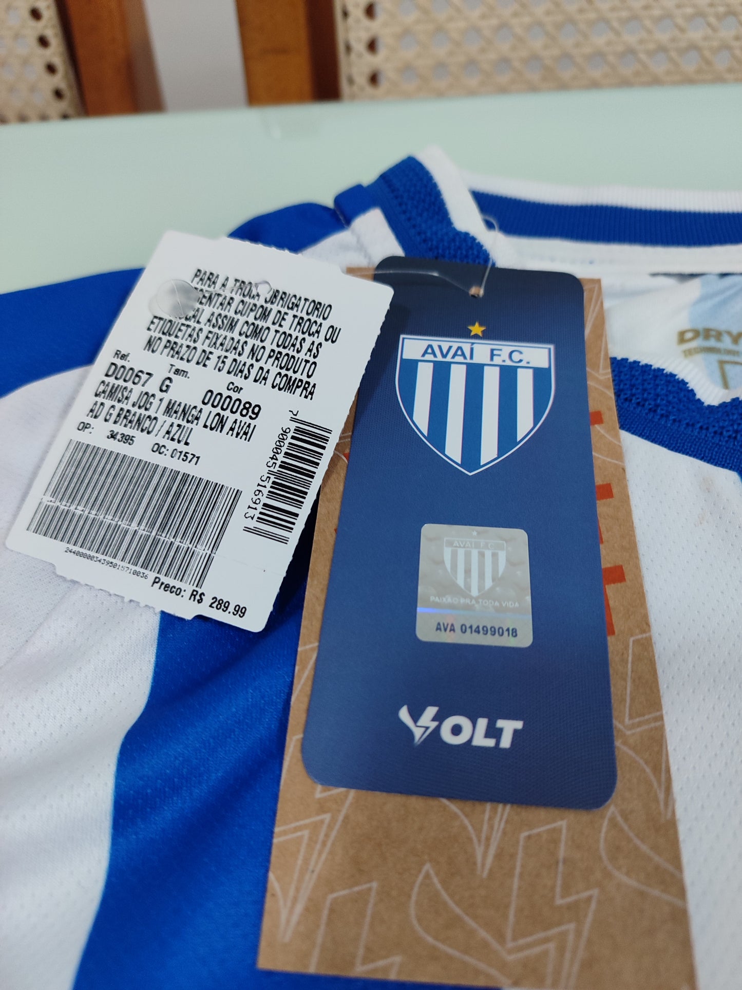 Linda Camisa do Avaí - Manga Longa - Jogador
