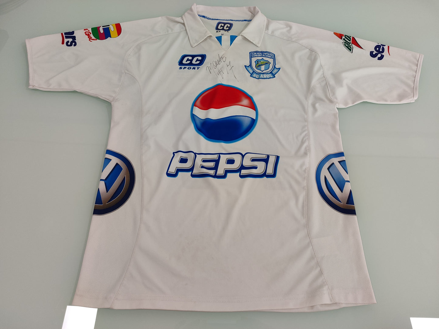 Rara Camisa do Comunicaciones - Guatemala - Usada em Jogo e Assinada