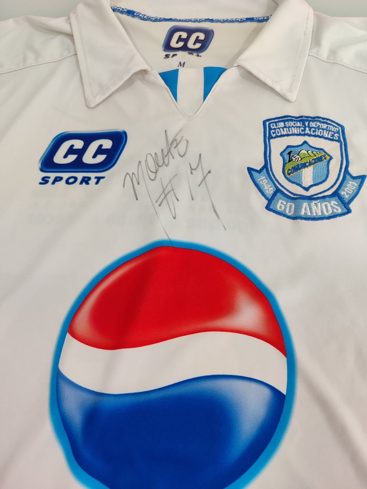 Rara Camisa do Comunicaciones - Guatemala - Usada em Jogo e Assinada