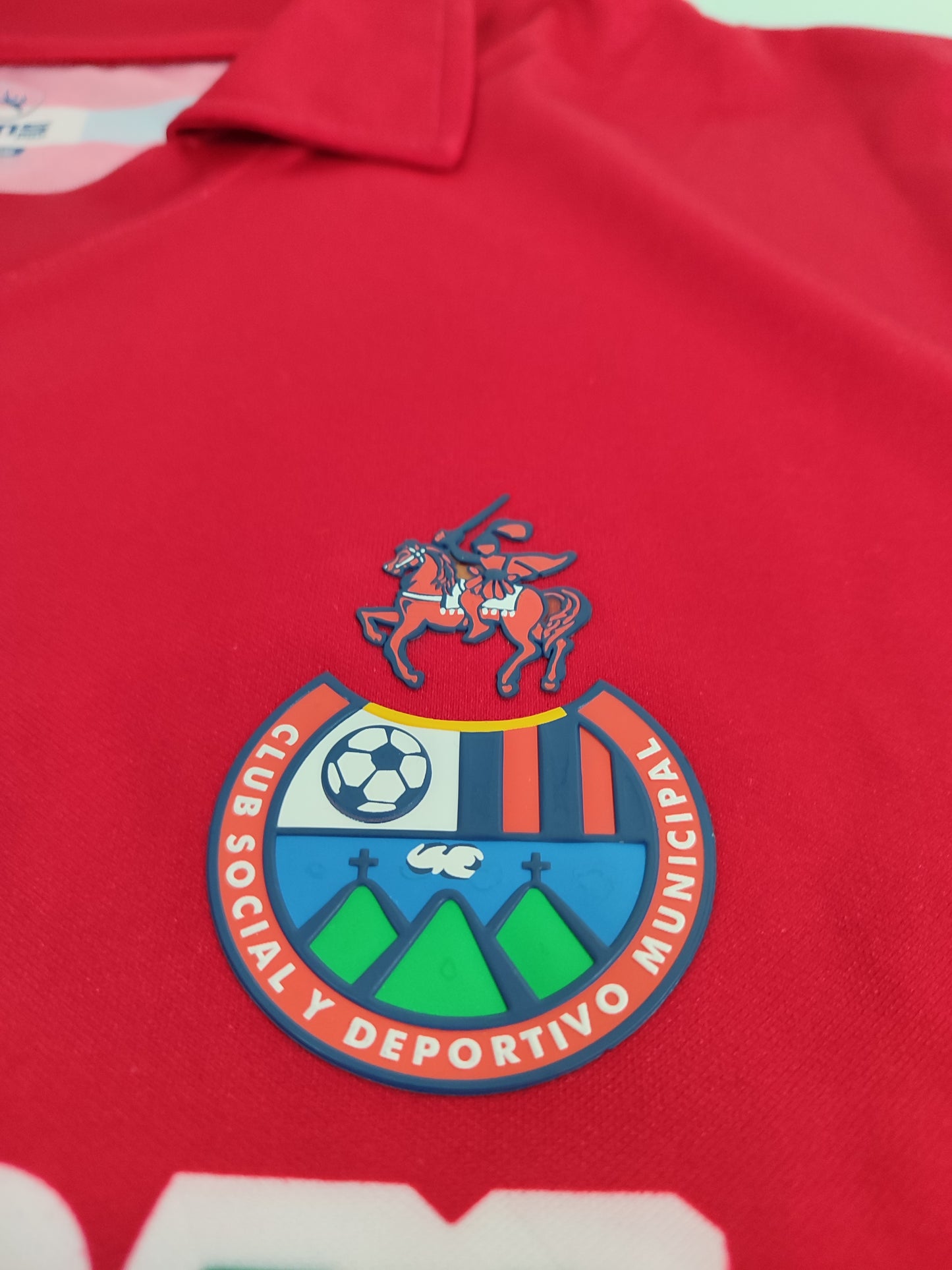 Rara Camisa do Municipal - Guatemala - Usada em Jogo e Assinada - Pescado Ruiz
