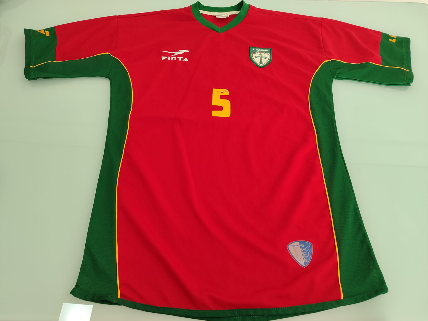 Sensacional Camisa da Portuguesa - Finta Anos 2000 - de Jogo - Capitão