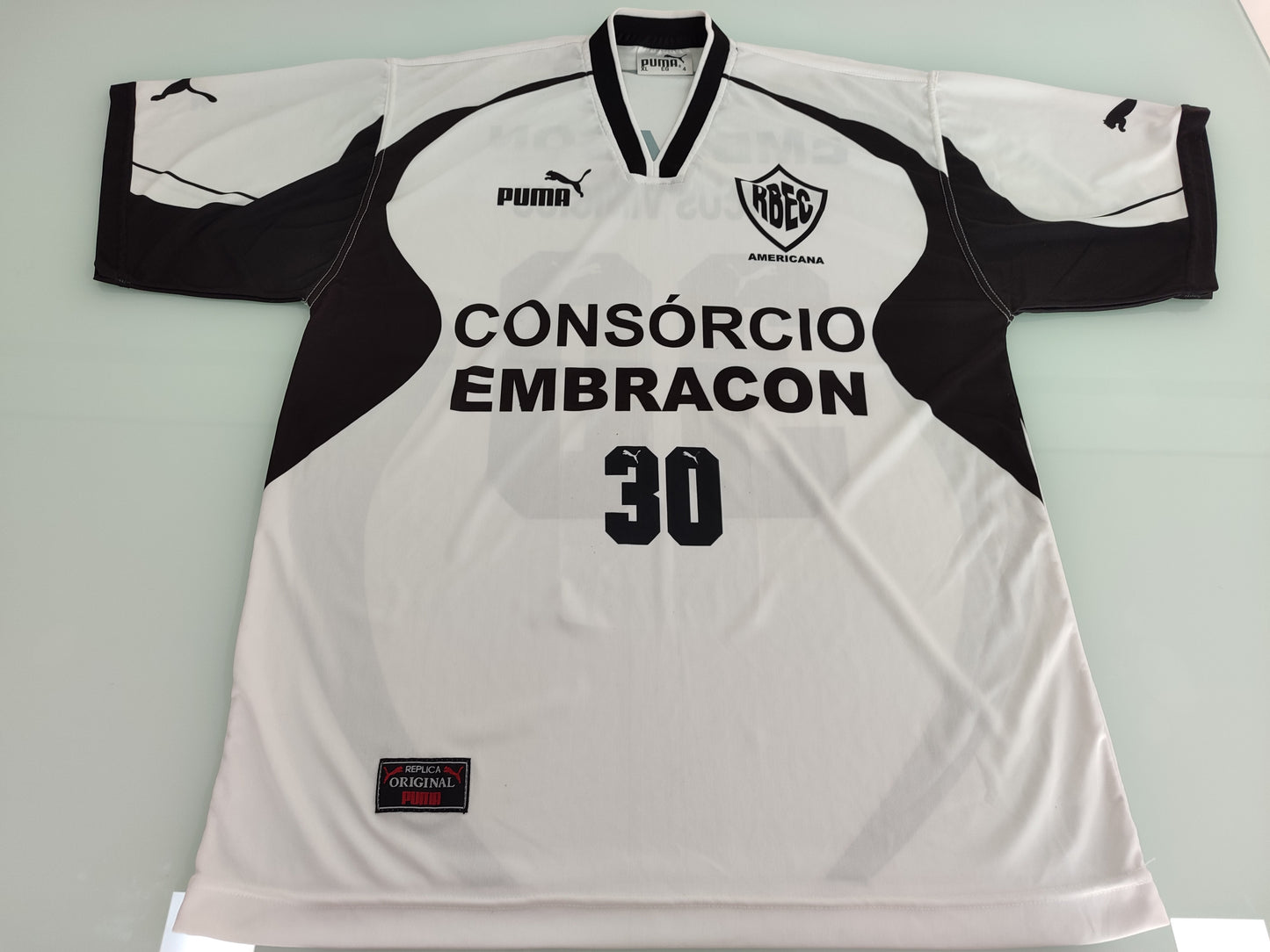 Rara Camisa do Rio Branco de Americana - Usada em Jogo Paulistão Anos 2000 - Puma