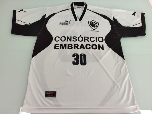 Rara Camisa do Rio Branco de Americana - Usada em Jogo Paulistão Anos 2000 - Puma