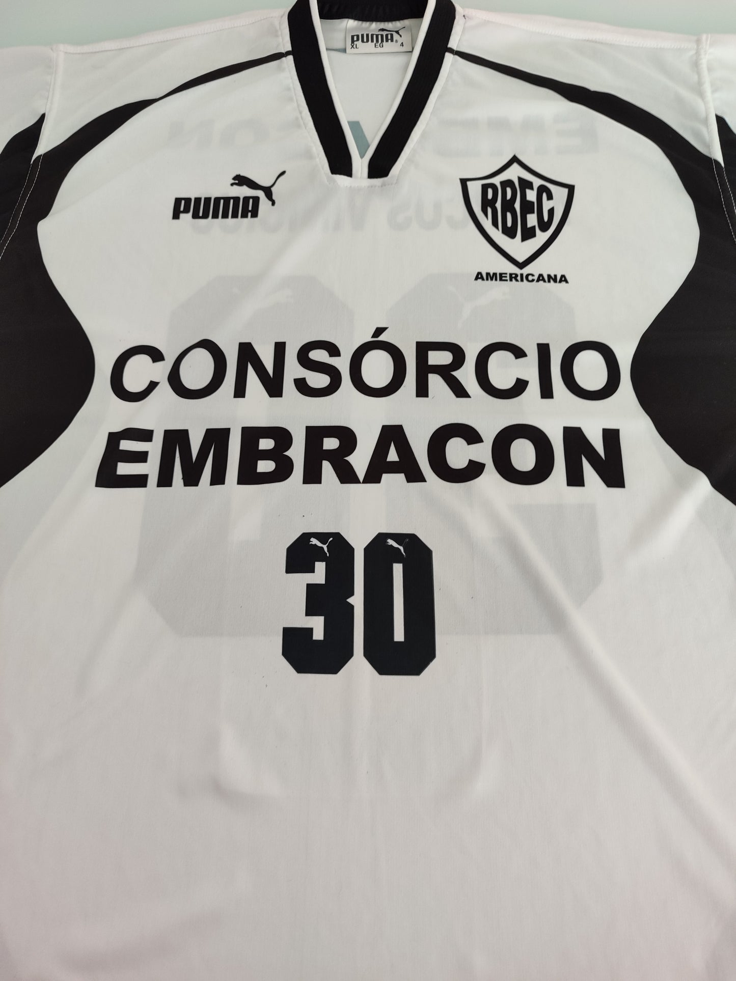 Rara Camisa do Rio Branco de Americana - Usada em Jogo Paulistão Anos 2000 - Puma