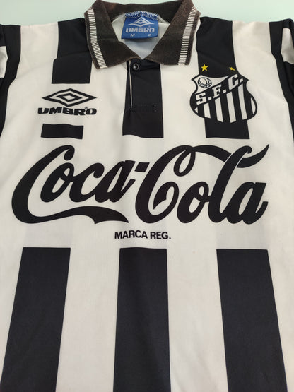Espetacular e Raríssima Camisa do Santos - Mangas Longas - 1991/1992