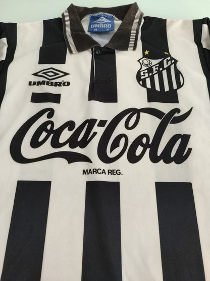 Espetacular e Raríssima Camisa do Santos - Mangas Longas - 1991/1992