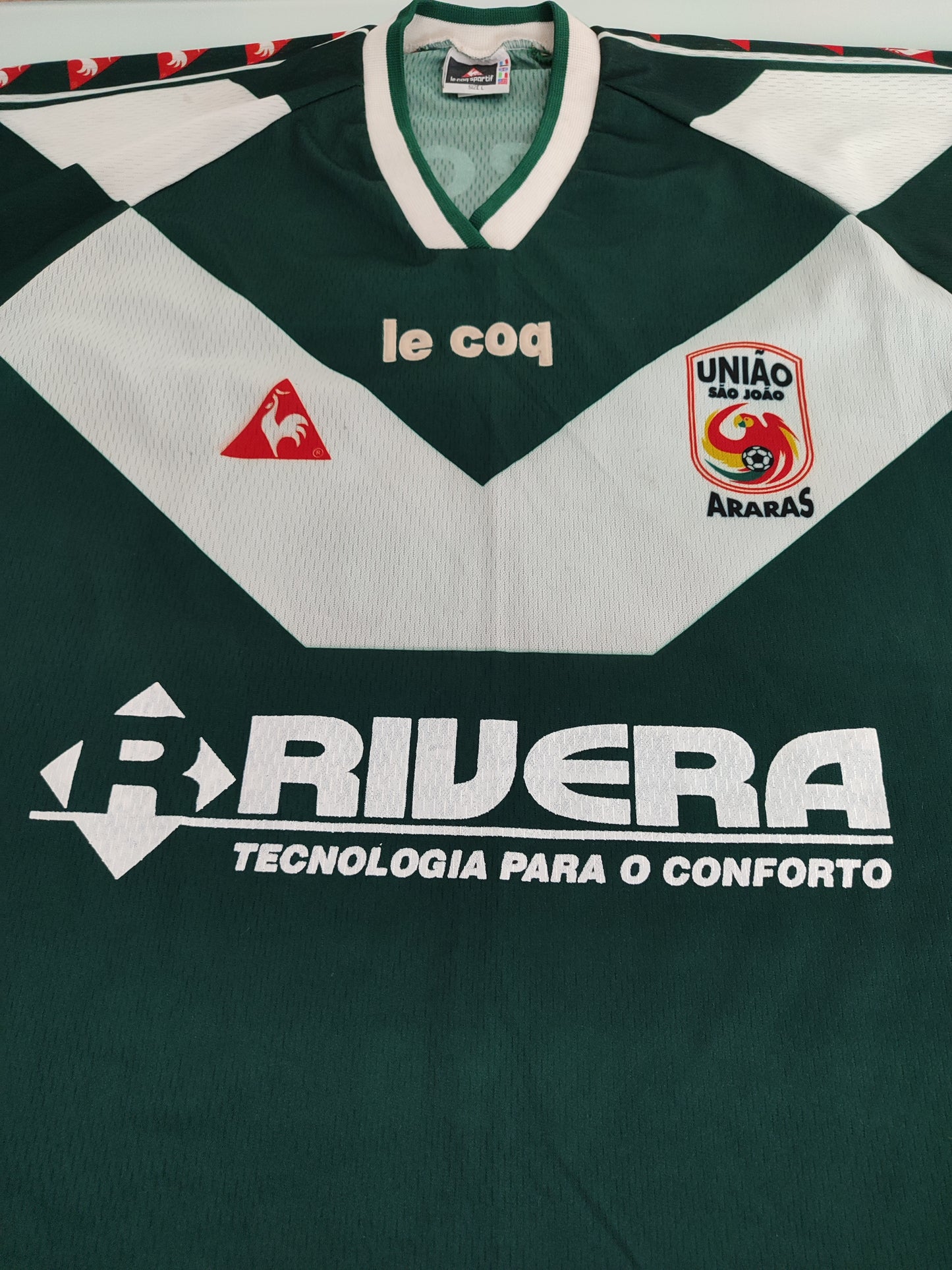 Rara Camisa do União São João - Usada em Jogo Paulistão Anos 90 - Le Coq Sportif