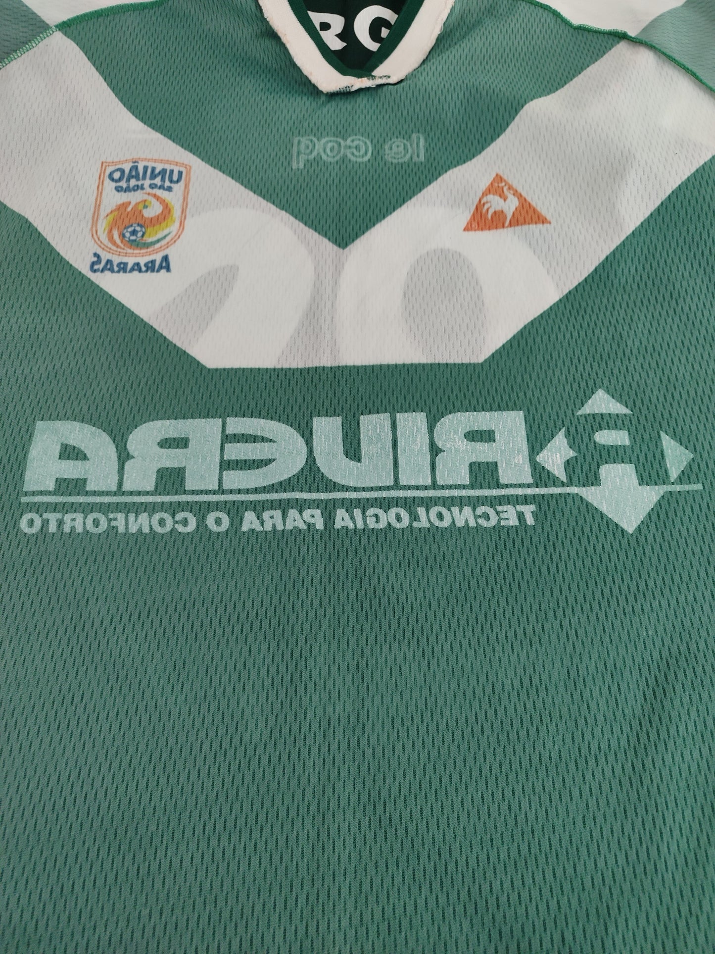 Rara Camisa do União São João - Usada em Jogo Paulistão Anos 90 - Le Coq Sportif