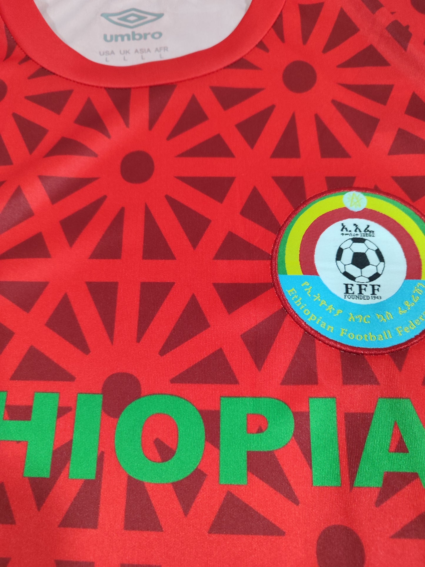 Rara Camisa da Etiópia - Ethiopia - Umbro