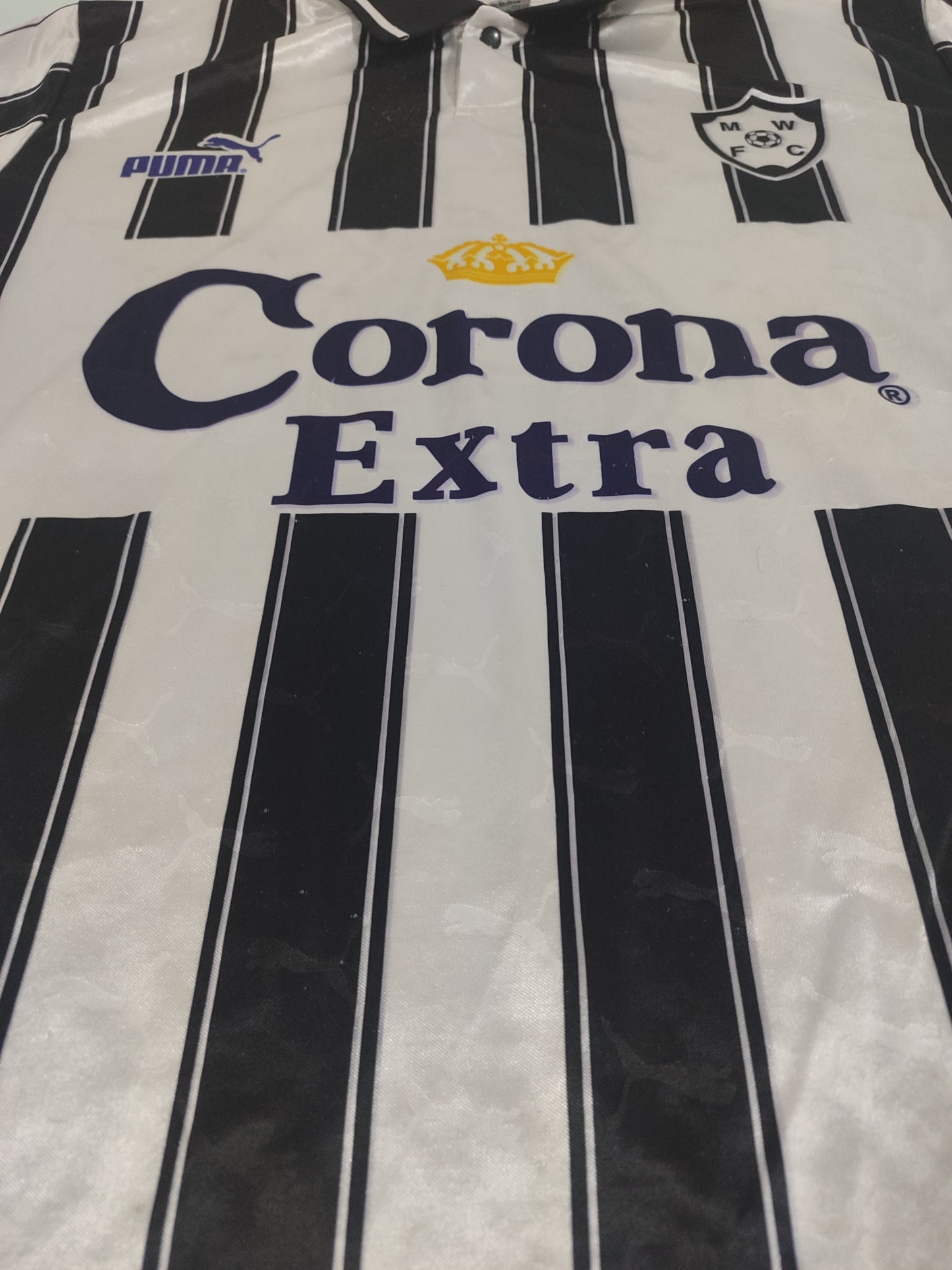 Espetacular Camisa do Montevideo Wanderers - Uruguai - Uruguay - 1998/1999 - Eguren - de Jogo - de Coleção!
