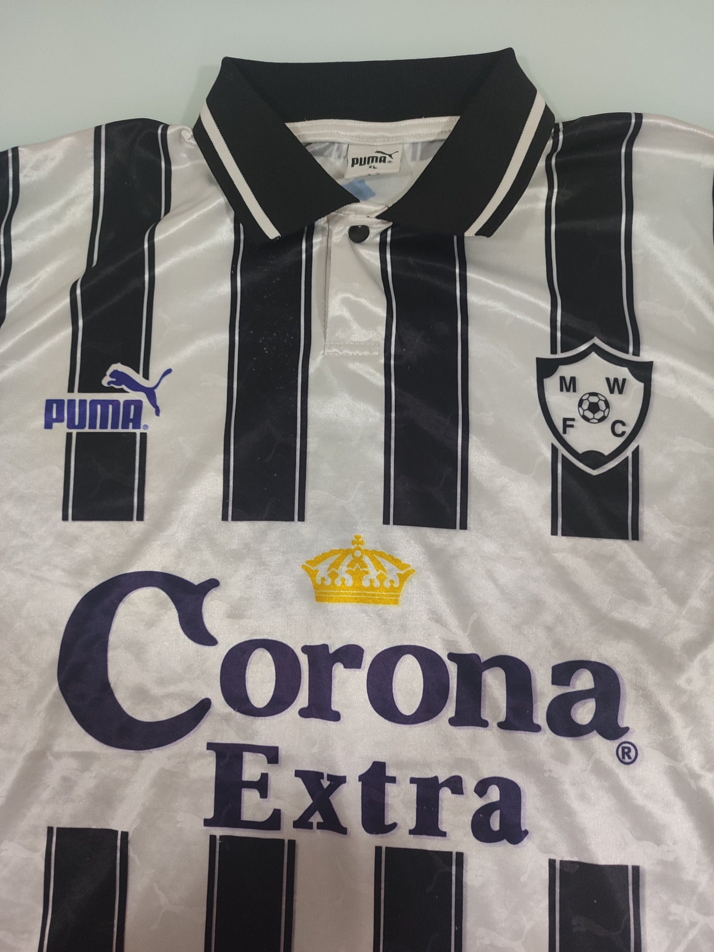 Espetacular Camisa do Montevideo Wanderers - Uruguai - Uruguay - 1998/1999 - Eguren - de Jogo - de Coleção!