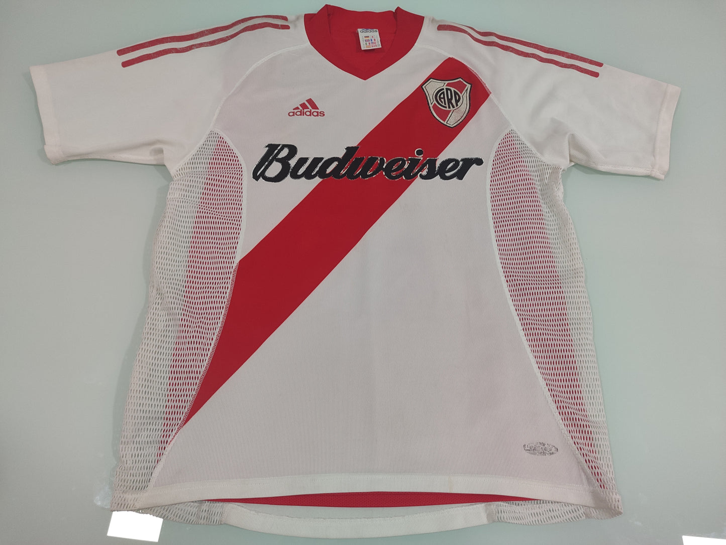 Espetacular - Camisa River Plate - Player Dupla Camada - Budweiser 2002/2003 - de Coleção!