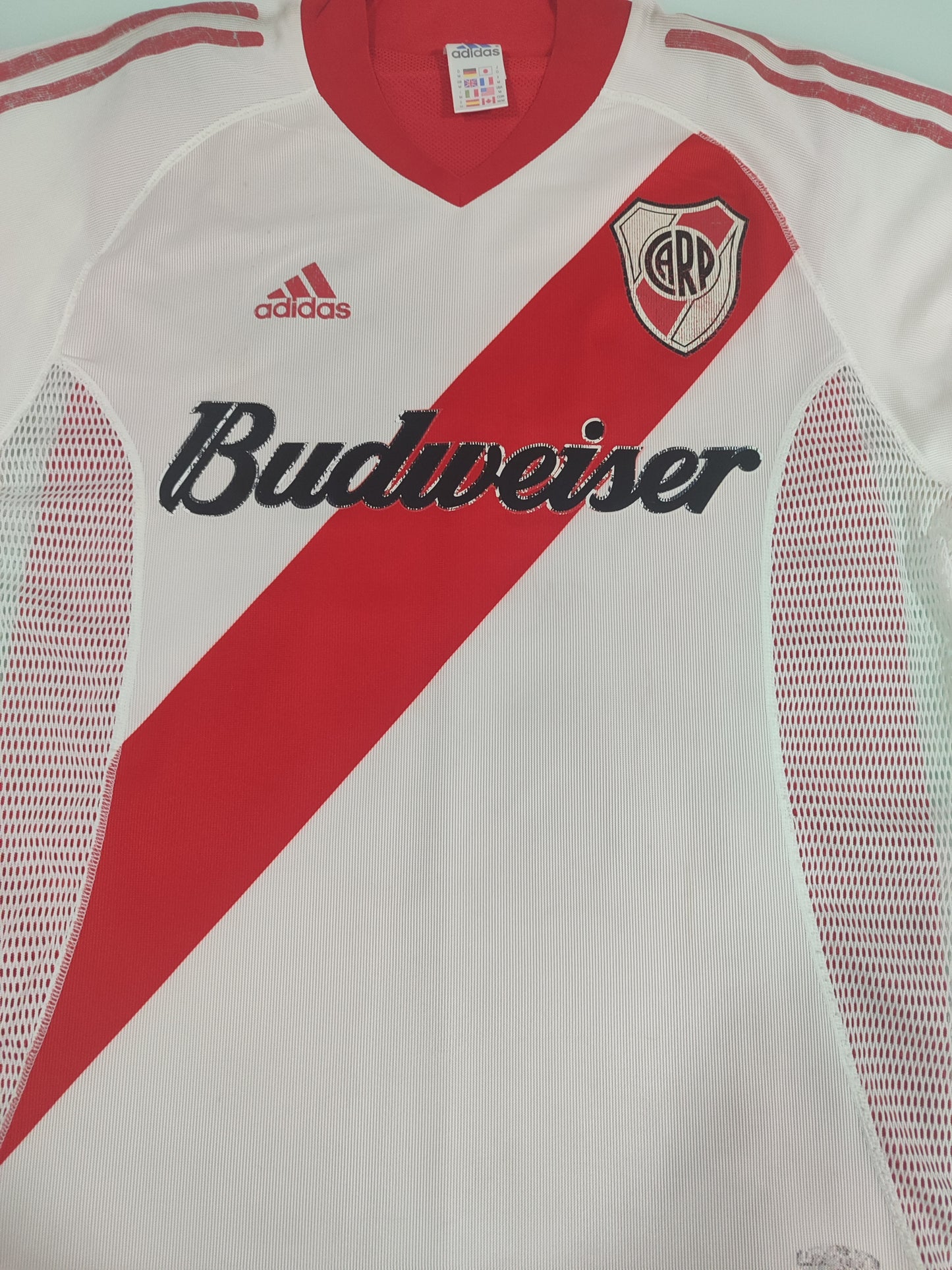 Espetacular - Camisa River Plate - Player Dupla Camada - Budweiser 2002/2003 - de Coleção!