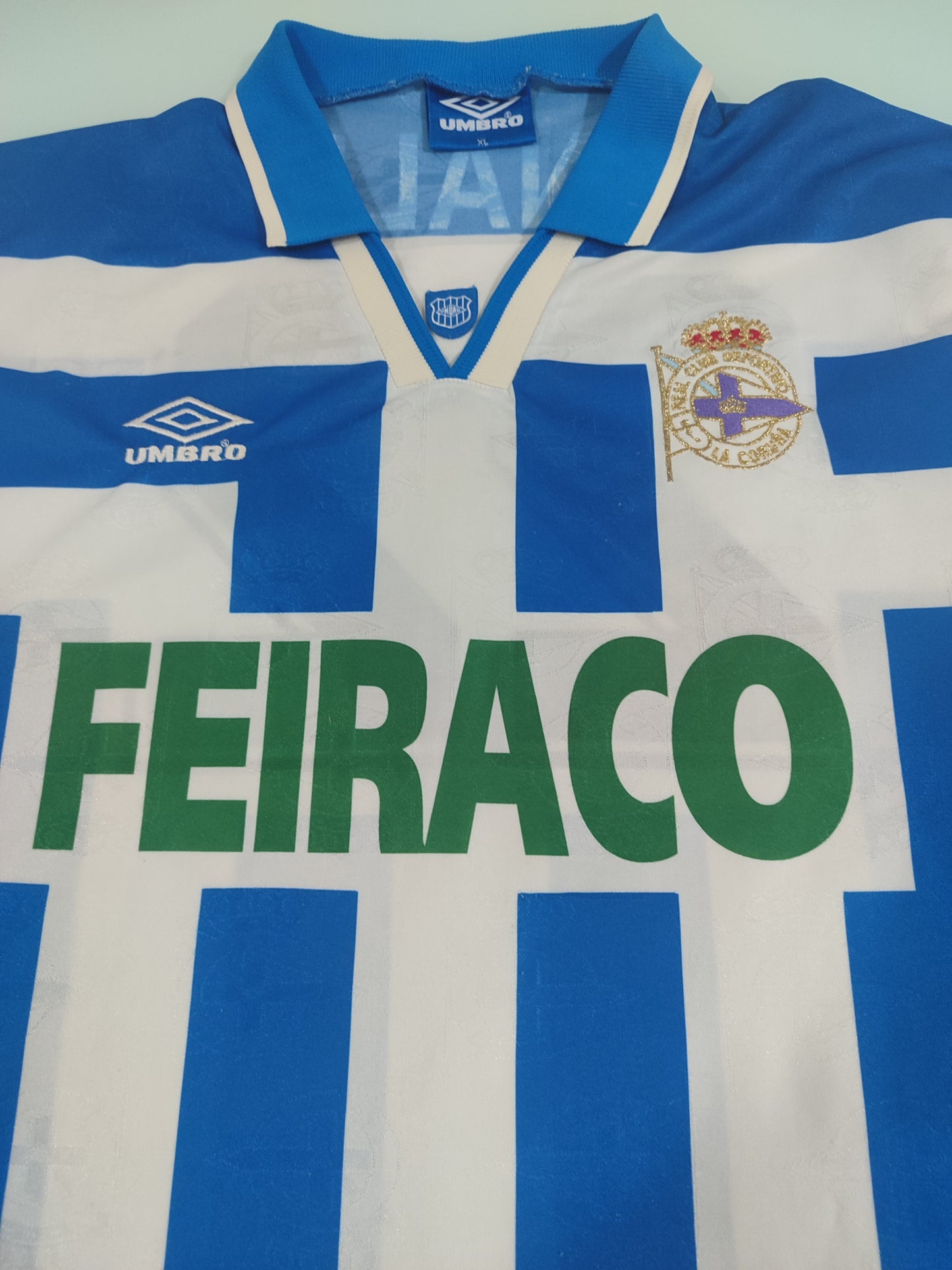 Rara Camisa Deportivo La Coruña – 1996/1997 - de Jogo - de Coleção!