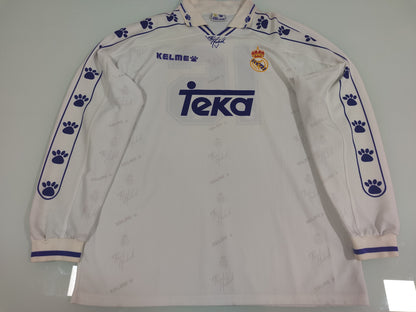 Espetacular Camisa do Real Madrid - 1994/1996 Mangas Longas - de Jogo! - de Coleção!