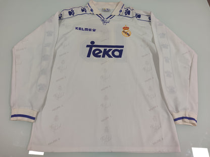 Espetacular Camisa do Real Madrid - 1994/1996 Mangas Longas - de Jogo! - de Coleção!