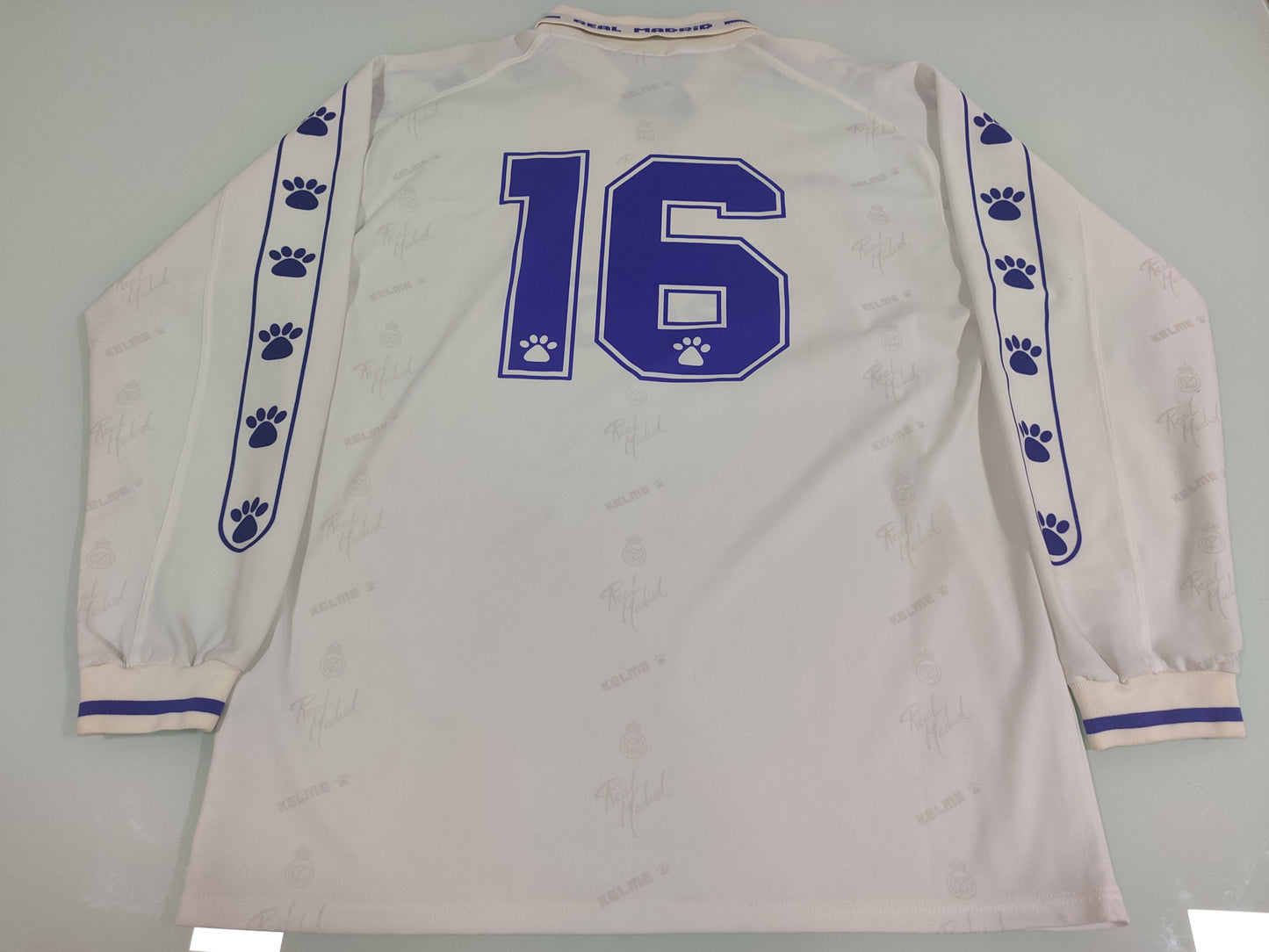 Espetacular Camisa do Real Madrid - 1994/1996 Mangas Longas - de Jogo! - de Coleção!