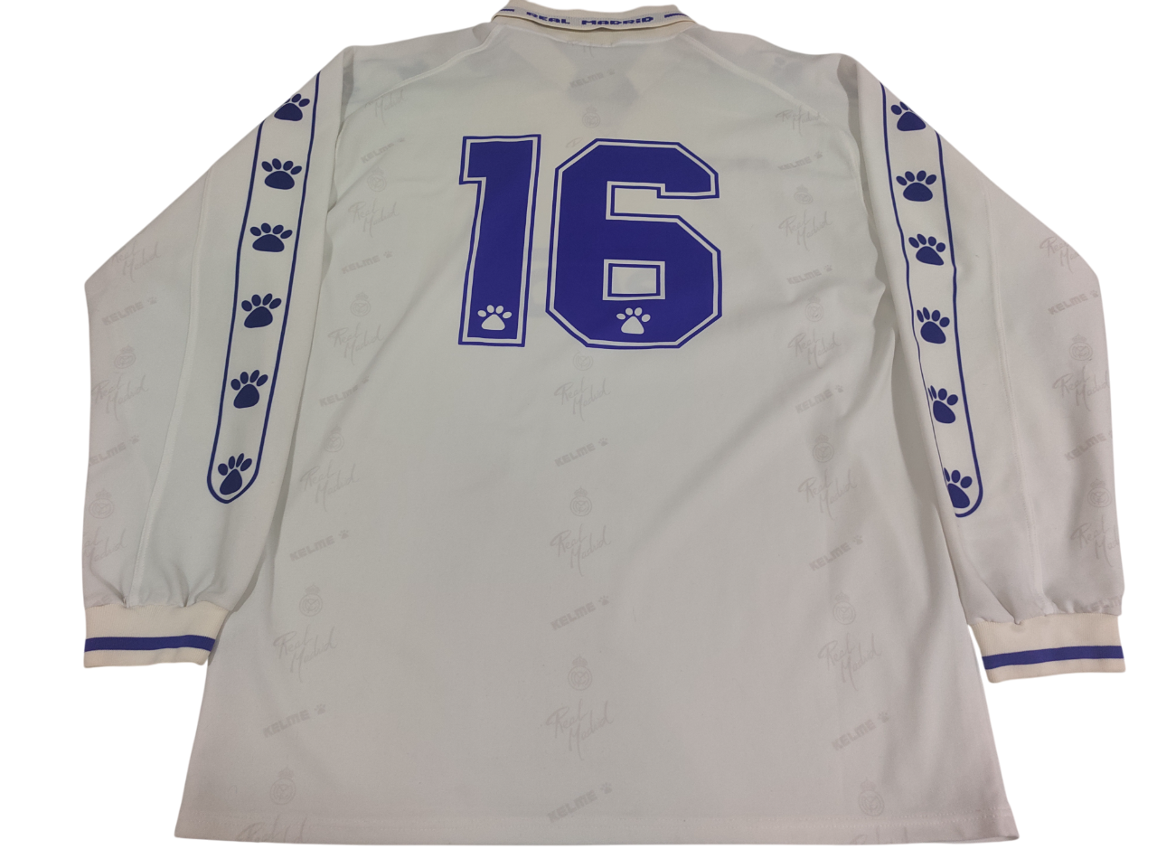 Espetacular Camisa do Real Madrid - 1994/1996 Mangas Longas - de Jogo! - de Coleção!