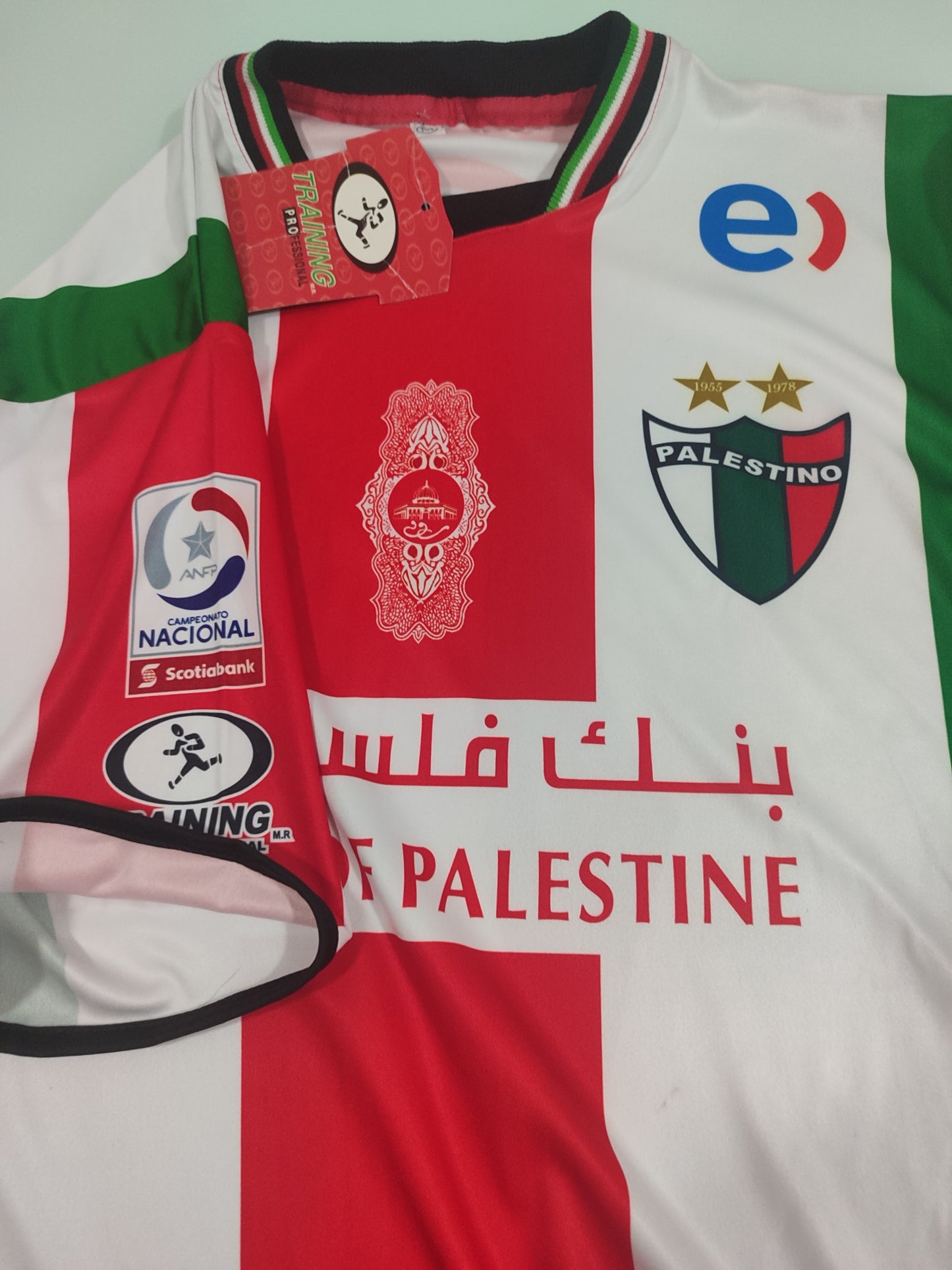 Rara e Histórica Camisa do Palestino - Chile - Mapa Palestina - 2013/2014 - de Coleção!