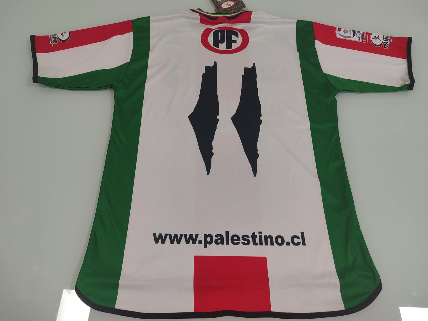 Rara e Histórica Camisa do Palestino - Chile - Mapa Palestina - 2013/2014 - de Coleção!
