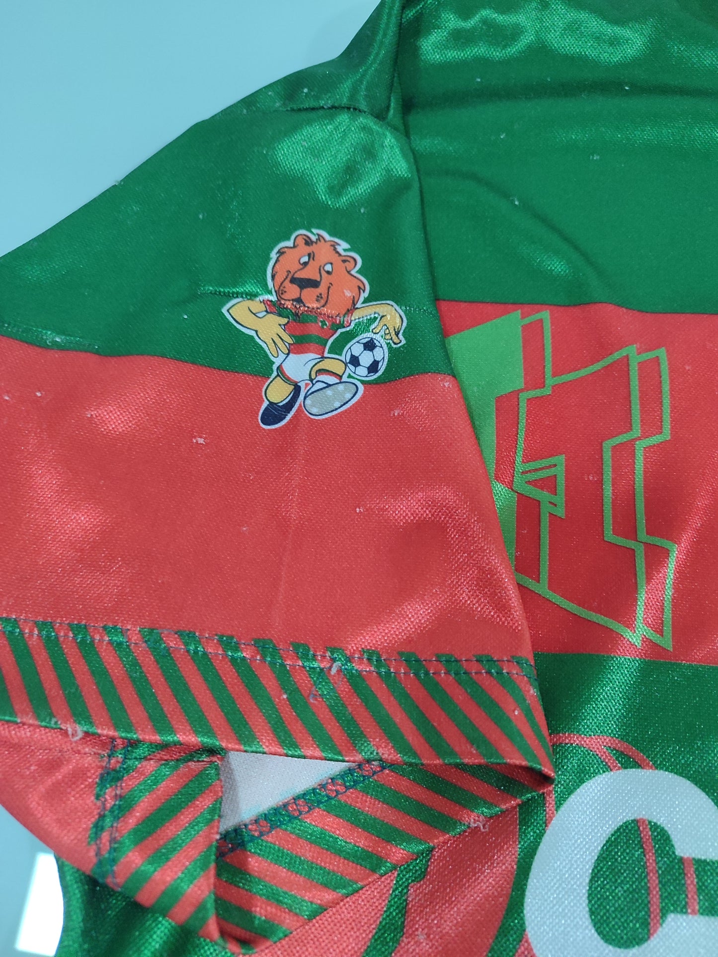 Raridade - Camisa da Portuguesa - 1995/96  - #16 Flávio Guarujá - de Jogo - de Coleção!